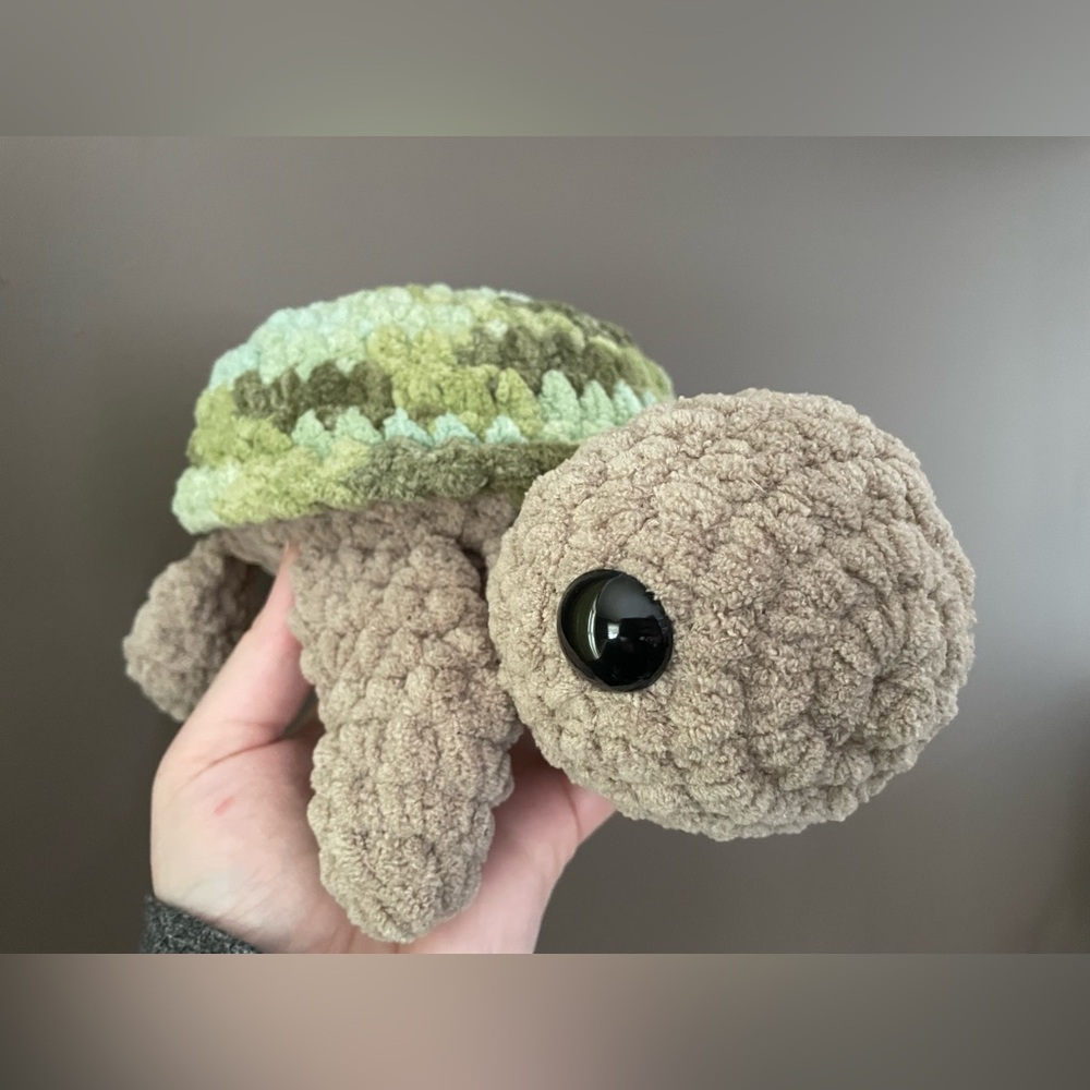 Sea Turtle Plushie Stuffie Amigurumi - Picture 2 of 9